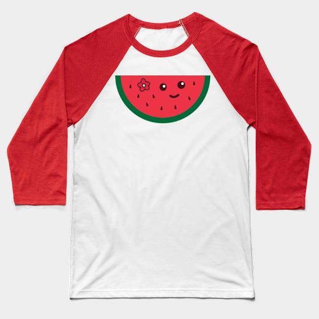 watermelon Baseball T-Shirt by Emma Creation